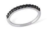 A222-03344: LDS WED RG .29 BLK DIAS TW