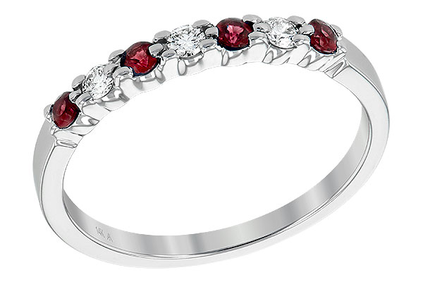 A222-07862: LDS WED RG .18 RUBY .28 TGW