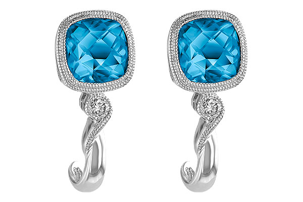 A223-88817: EARR 2.10 BLUE TOPAZ 2.14 TGW