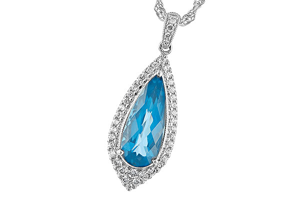 A225-66935: NECK 2.40 BLUE TOPAZ 2.65 TGW