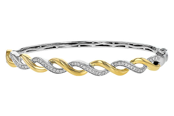 A225-68780: BANGLE BRACELET .42 TW