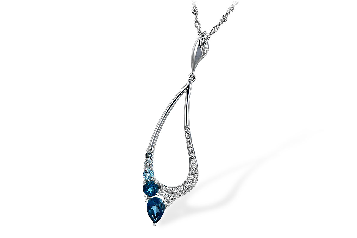 A225-70562: NECK .83 BLUE TOPAZ 1.00 TGW