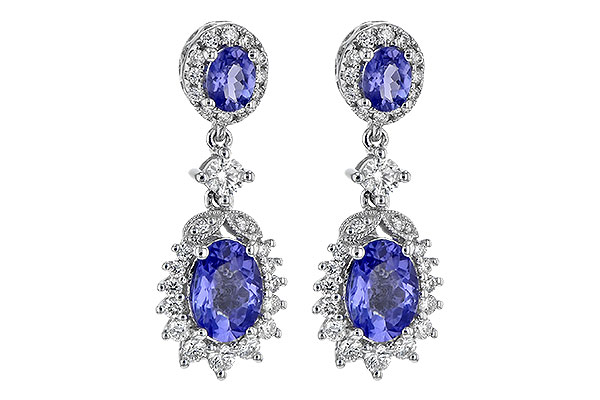 A226-60635: EARR 1.80 TW TANZANITE 2.33 TGW