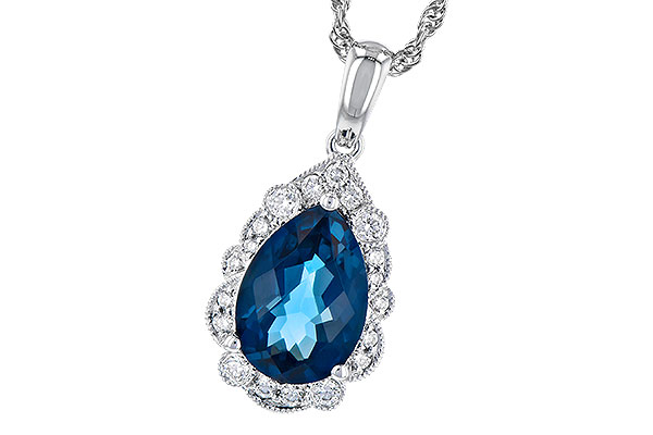 A309-34262: NECK 2.25 LONDON BLUE TOPAZ 2.40 TGW (10x7 PS)