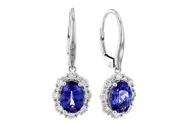 A310-23280: EARR 1.28 TW TANZANITE 1.72 TGW (7x5 OVAL)