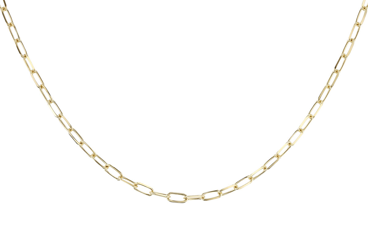 A310-24244: PAPERCLIP MD (18", 3.10MM, 14KT, LOBSTER CLASP)