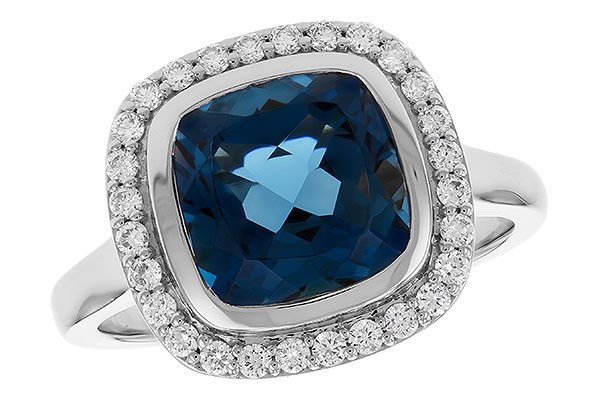 A310-25126: LDS RG 3.85 LONDON BLUE TOPAZ 4.15 TGW (9MM LBT)