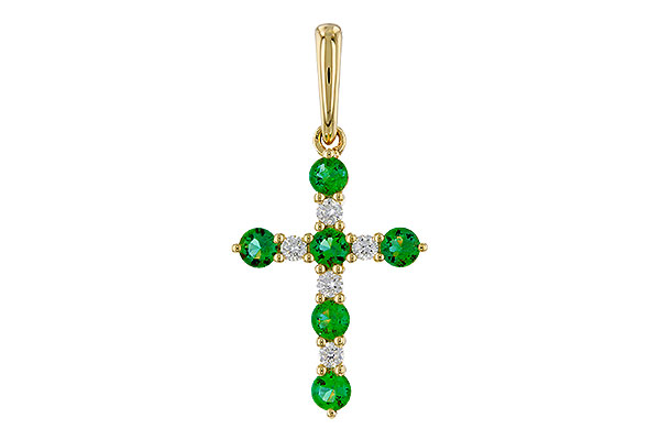 A311-11508: PENDANT .27 TW EMERALD .35 TGW