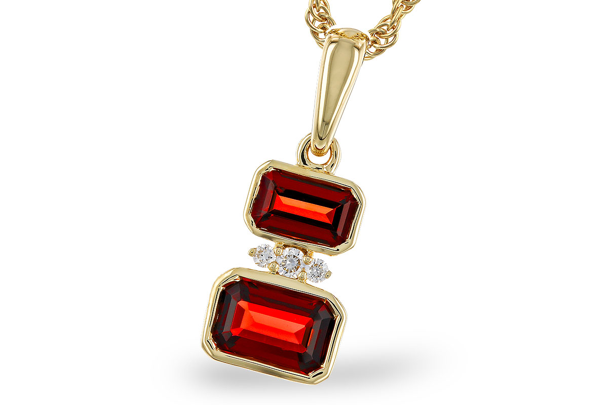 A311-11517: NECK .98 TW GARNET 1.01 TGW