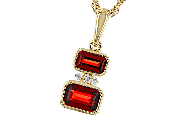 A311-11517: NECK .98 TW GARNET 1.01 TGW