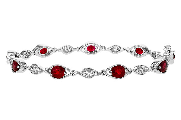 A311-11544: BRACELET 3.68 RUBY 3.92 TGW (7")