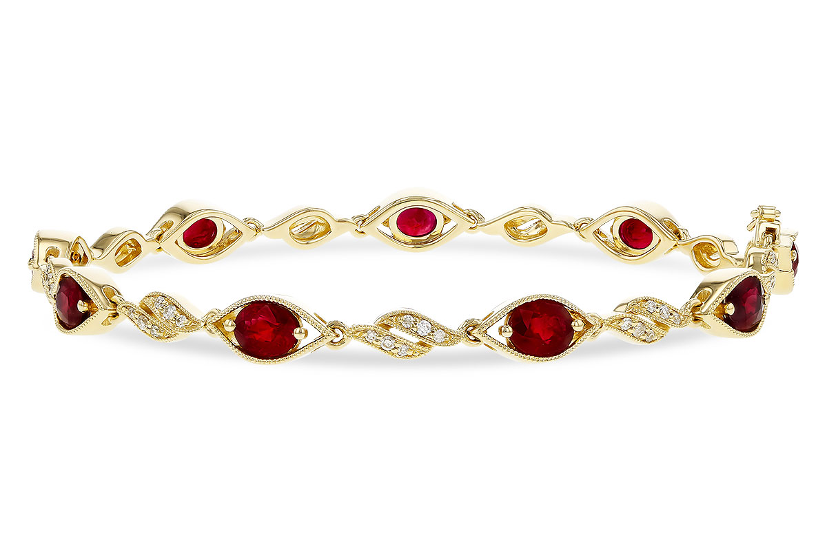 A311-11544: BRACELET 3.68 RUBY 3.92 TGW (7")