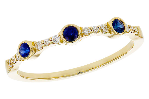 A311-12408: LDS WED RG .16 SAPPHIRE .25 TGW