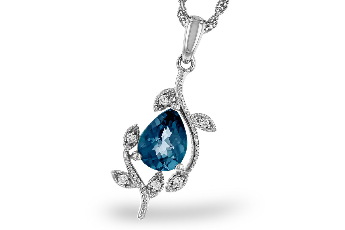 A311-13335: NECK 1.20 LONDON BLUE TOPAZ 1.25 TGW (8x6MM LBT)
