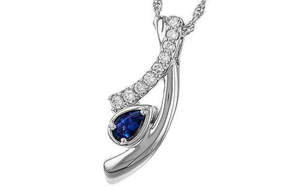 A311-15099: NECKLACE .23 SAPP .40 TGW (5x3 SAPP)