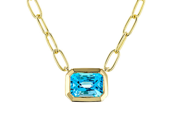 A311-15171: NECKLACE 1.20 SWISS BLUE TOPAZ (18")