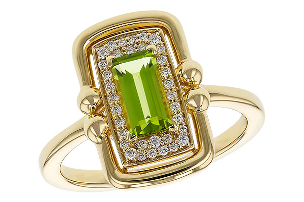 A311-17835: LDS RG .72 PERIDOT .84 TGW (8x4MM PER)