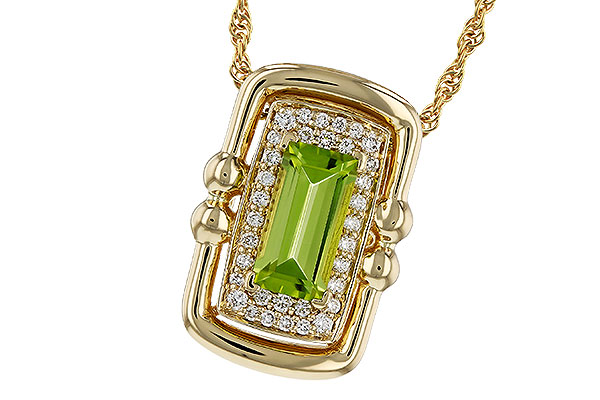 A311-17853: NECKLACE .72 PERIDOT .84 TGW (8x4MM PER)