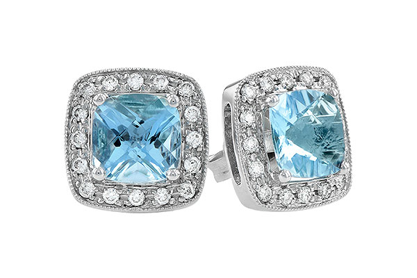 B132-05180: EARRINGS 1.55 AQUA 1.75 TGW