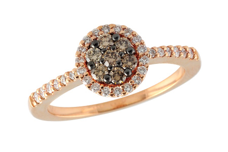 B222-98735: LDS DIA RG .22 BROWN DIA .46 TW