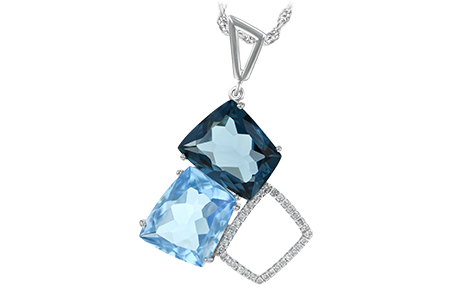 B224-79671: NECK 10.60 BLUE TOPAZ 10.73 TGW