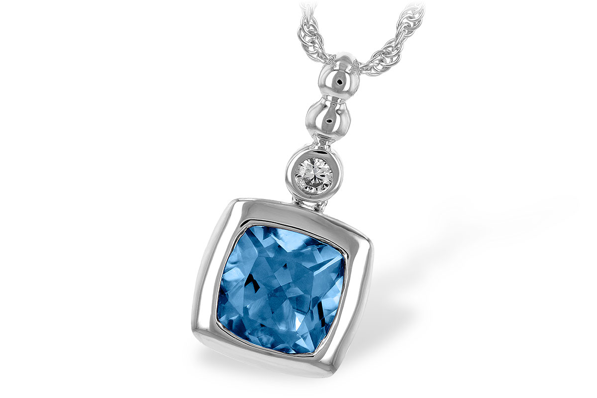 B225-68771: NECK 1.45 BLUE TOPAZ 1.49 TGW