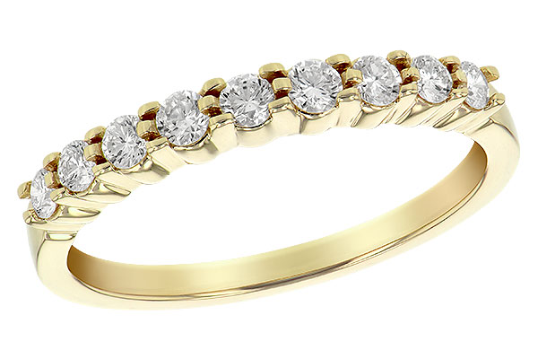 B225-68817: LDS WED RG .33 TW (9 STONES)