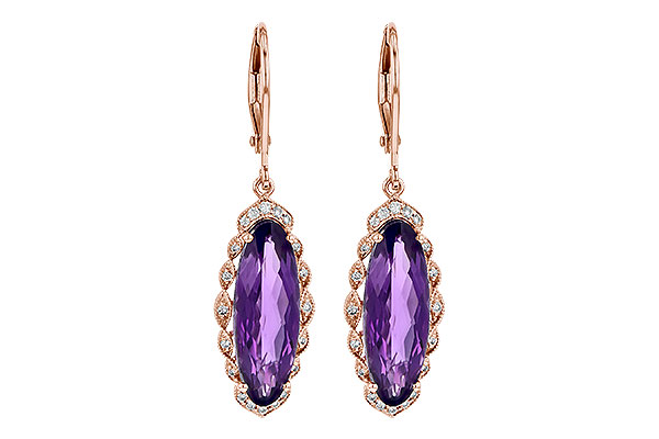 B226-62371: EARR 4.75 AMETHYST 4.90 TGW