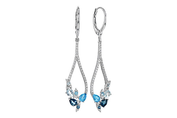 B309-31517: EARR 1.08 BLUE TOPAZ 1.35 TGW