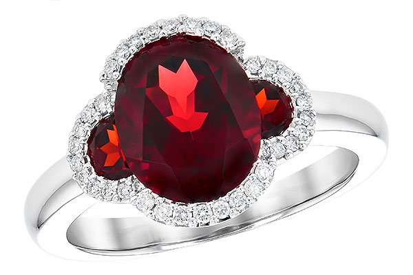 B309-34271: LDS RG 3.29 TW GARNET 3.45 TGW