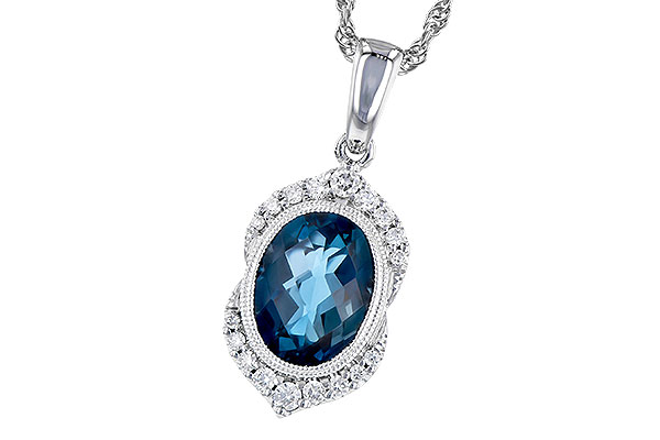 B309-36071: NECK 1.96 LONDON BLUE TOPAZ 2.10 TGW