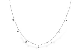 B310-19717: NECKLACE .12 TW (18")