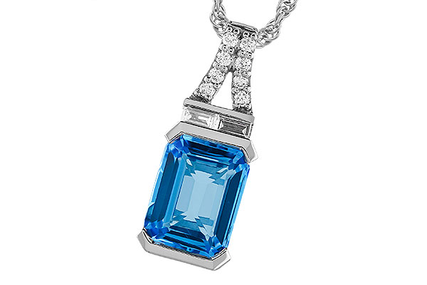 B310-25126: NECK 2.64 LONDON BLUE TOPAZ 2.80 TGW (9x7MM BT)