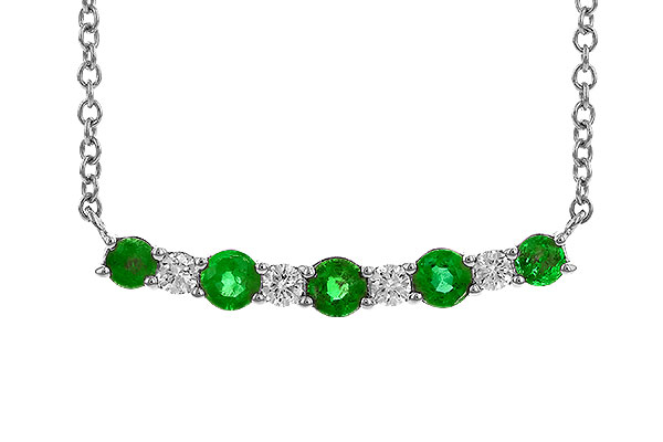 B310-26044: NECK .43 TW EMERALD .55 TGW