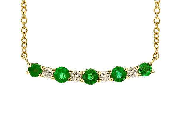 B310-26044: NECK .43 TW EMERALD .55 TGW