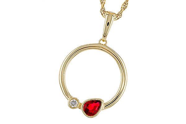 B311-11526: NECKLACE .24 RUBY .26 TGW