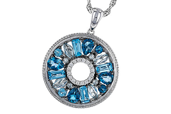 B311-13308: NECKLACE 1.67 BLUE TOPAZ 1.72 TGW