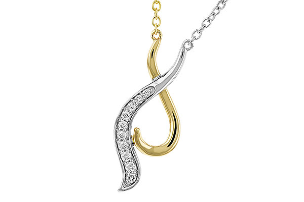 B311-14244: NECKLACE .10 TW (18")