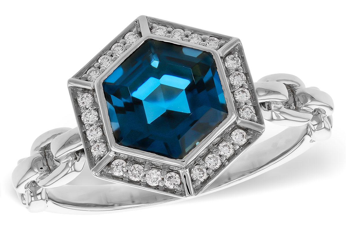 B311-15135: LDS RG 2.03 LONDON BLUE TOPAZ 2.14 TGW (7.5MM LBT)