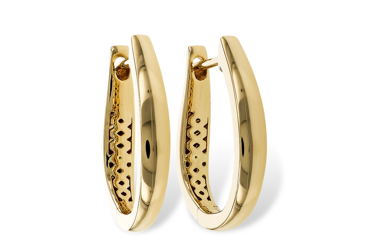 B311-15171: GOLD EARRINGS (17MM)