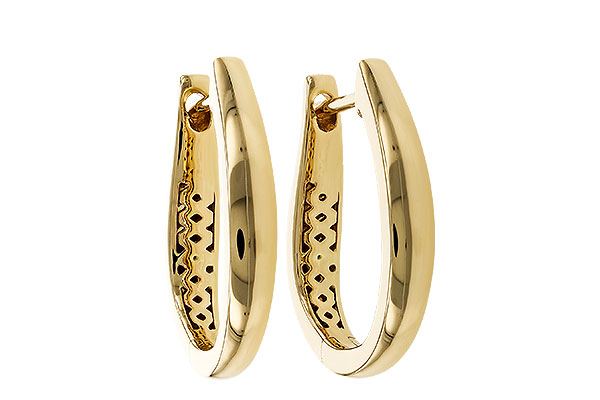 B311-15171: GOLD EARRINGS (17MM)