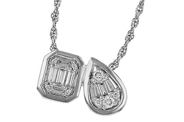 B311-16971: NECKLACE .17 BAG .25 TW