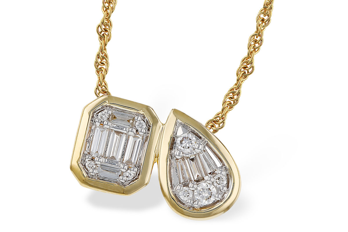 B311-16971: NECKLACE .17 BAG .25 TW