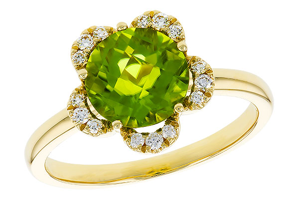 B311-17835: LDS RG 2.16 PERIDOT 2.28 TGW (8MM RD)