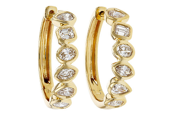 B312-00553: EARRINGS 1.10 TW FANCY CUT DIAS