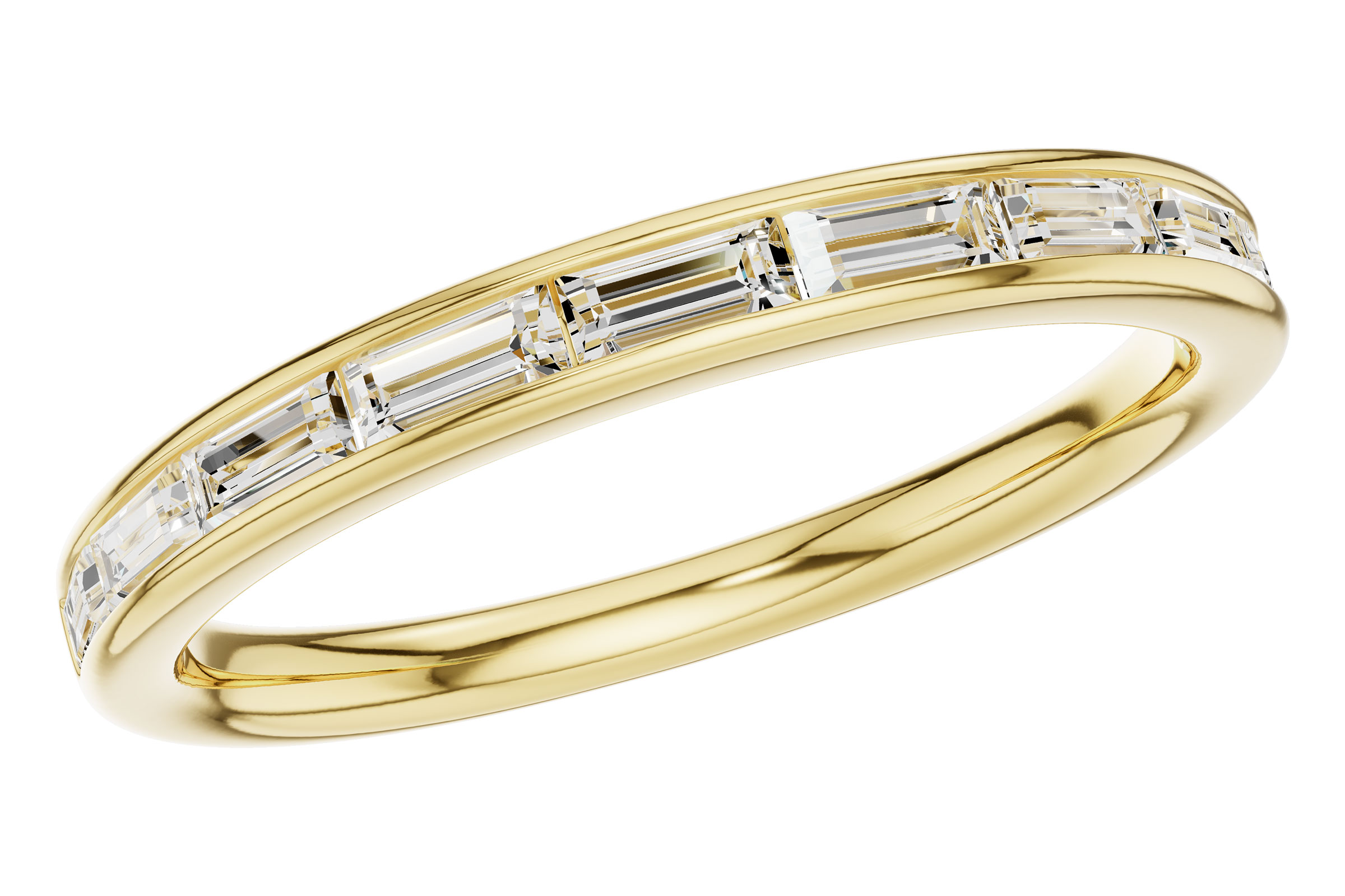 B312-00562: LDS DIA WED RG .44 TW BAGUETTES
