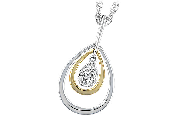 C220-22453: NECKLACE .04 TW
