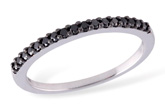 C221-16980: LDS WED RG .16 TW BLACK DIAS