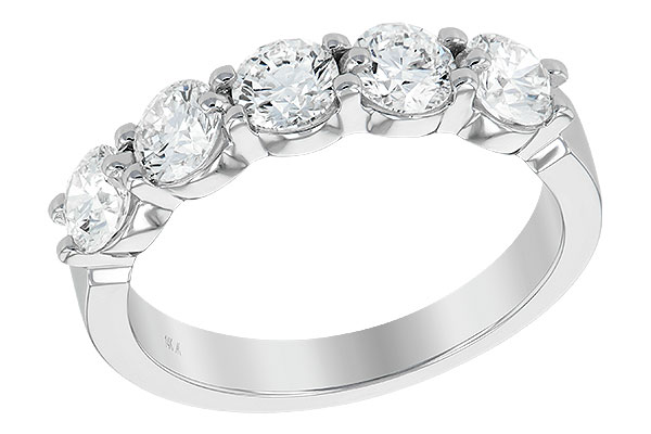 C222-06962: LDS DIA WED RG 1.50 TW (5 STONES)