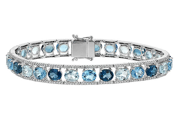 C225-66017: BRACELET 16.54 BLUE TOPAZ 17.78 TGW